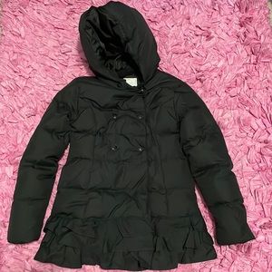 Ruffle puffer jacket like new